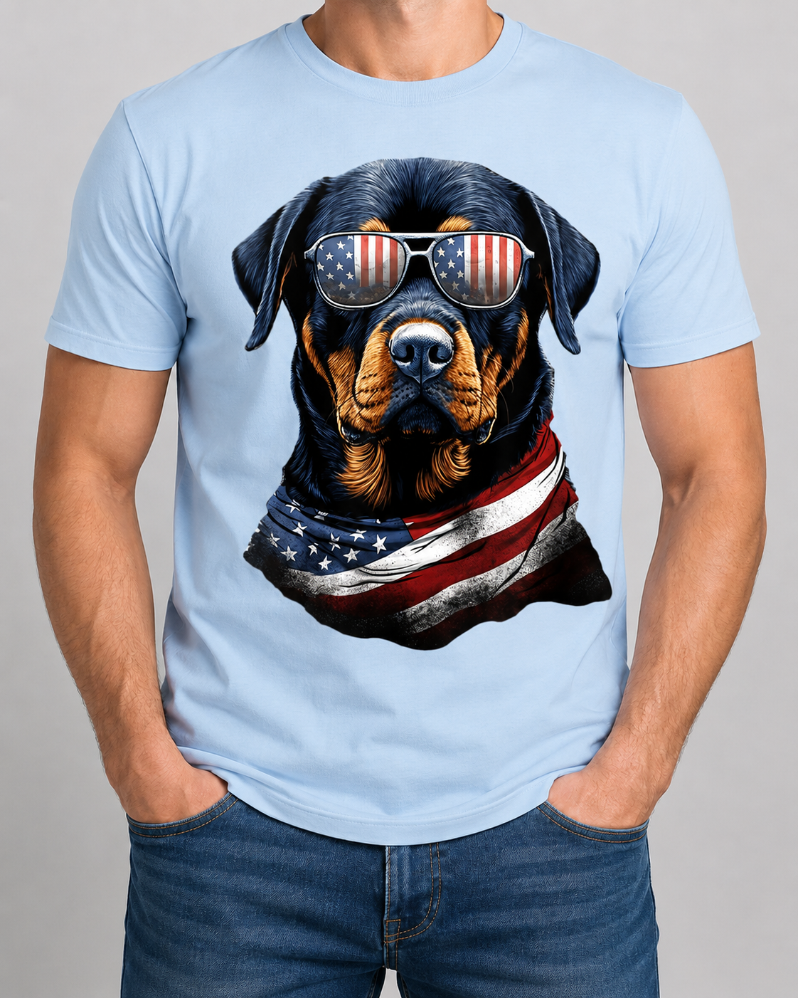 Patriotic Rottweiler