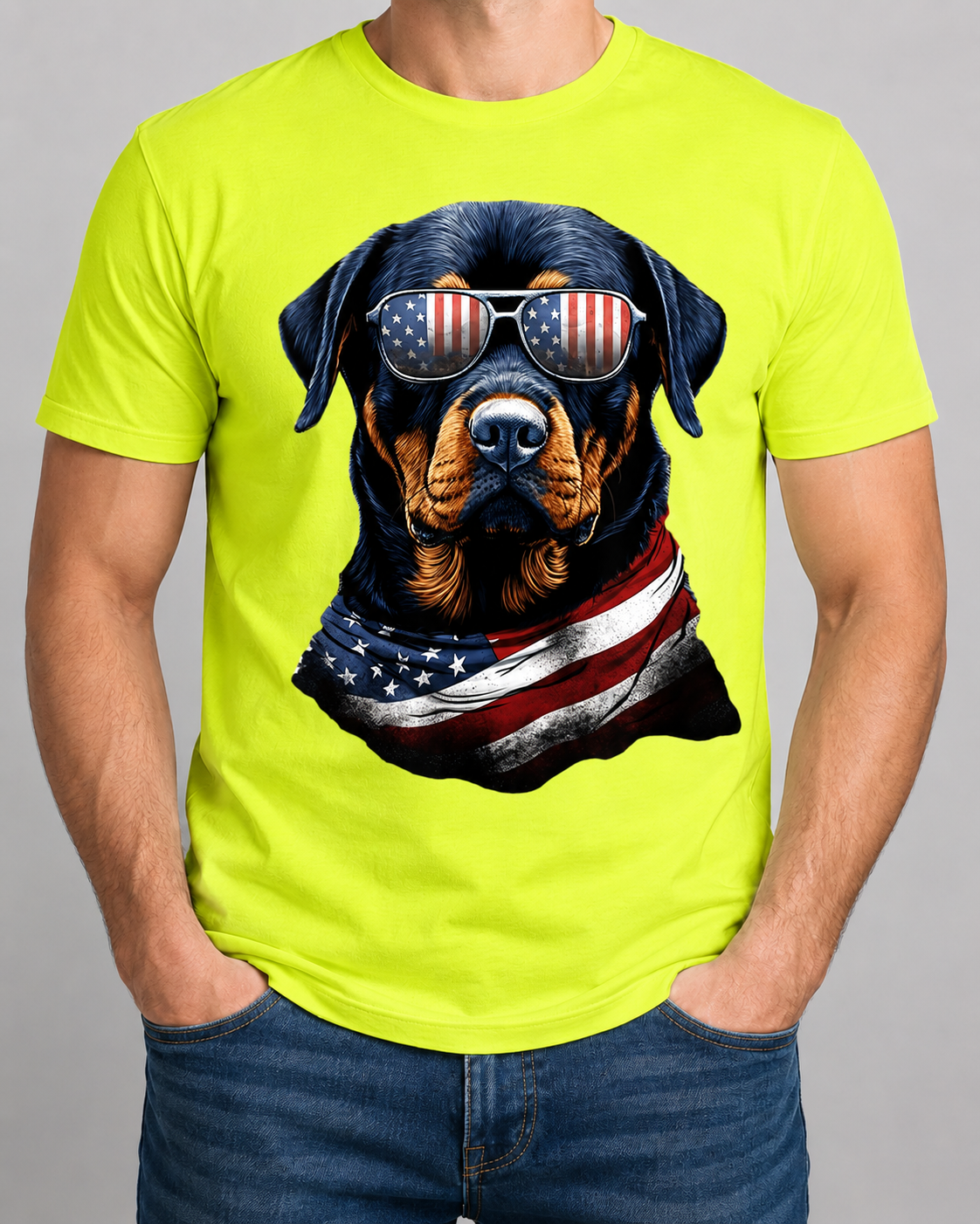 Patriotic Rottweiler