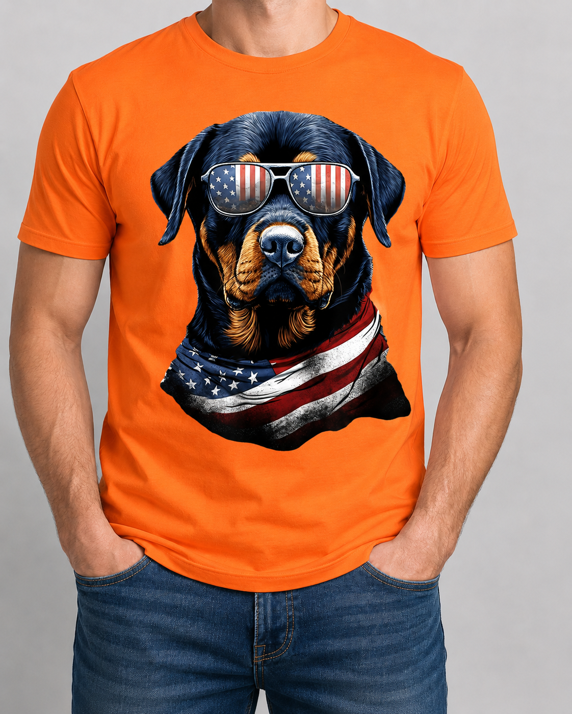 Patriotic Rottweiler
