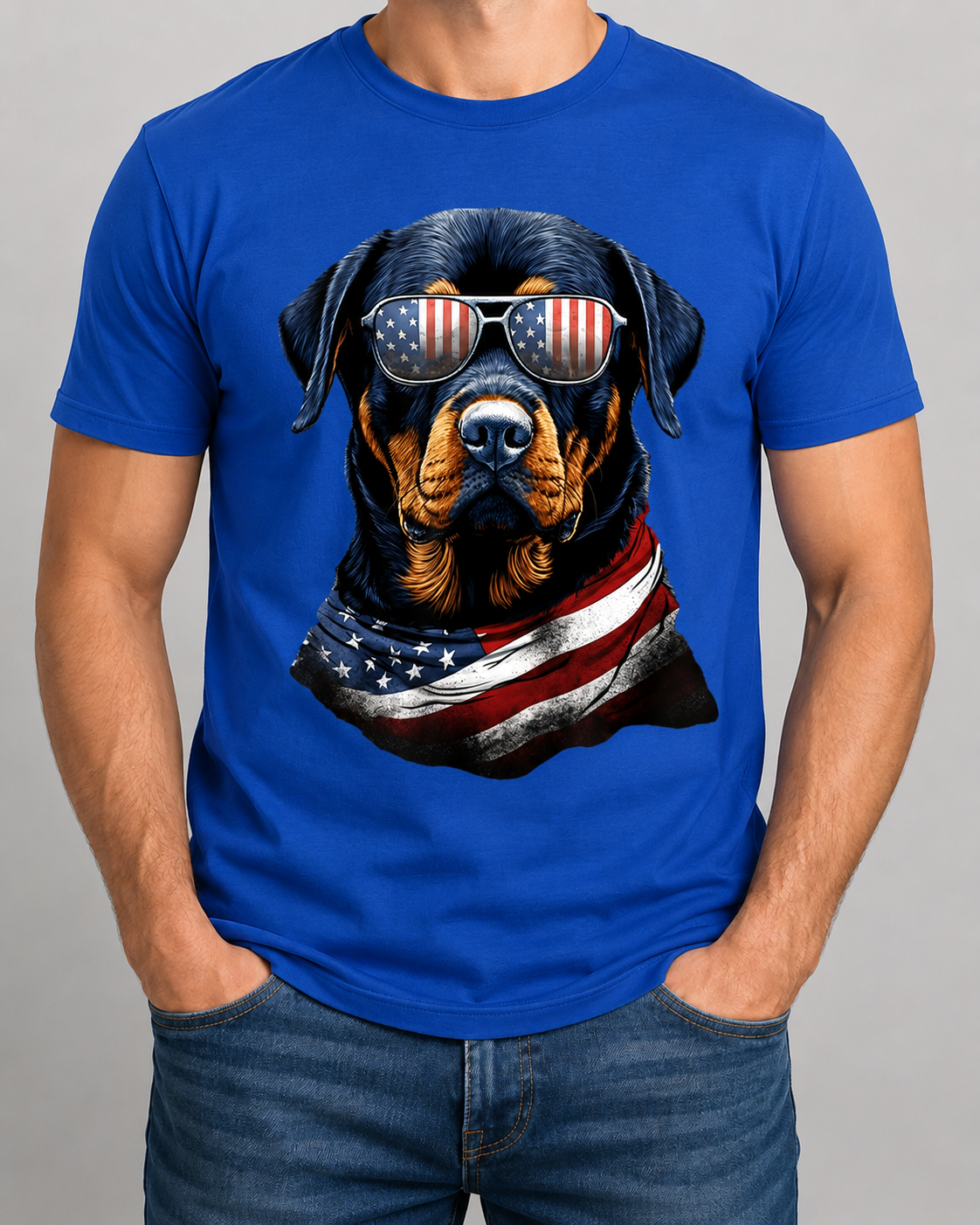 Patriotic Rottweiler